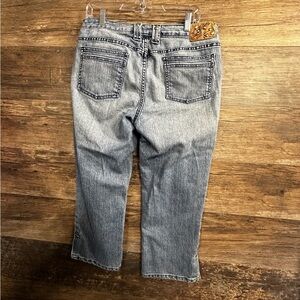 Kikit Blue Cropped Ankle Jeans with Faded Wash